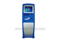 Hotel Self Registration Kiosk , Interactive Touch Screen Kiosk With Cash Payment