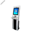 Stand Alone IR Touch Screen Computer Kiosk with Metal Keyboard