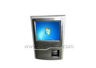 All In One PC Wall Mount Kiosk With NFC Card Reader And Printer