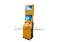 Coin Bill Payment Kiosk Easy Installation With 19 Inch Dual Screen