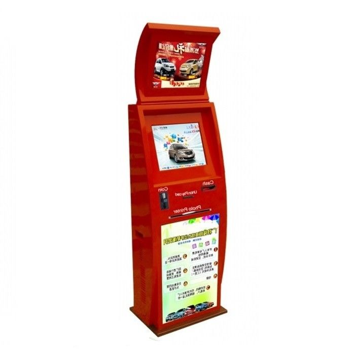 24 Hours Service Airport Check In Kiosk With Card Reader Keyboard Printer