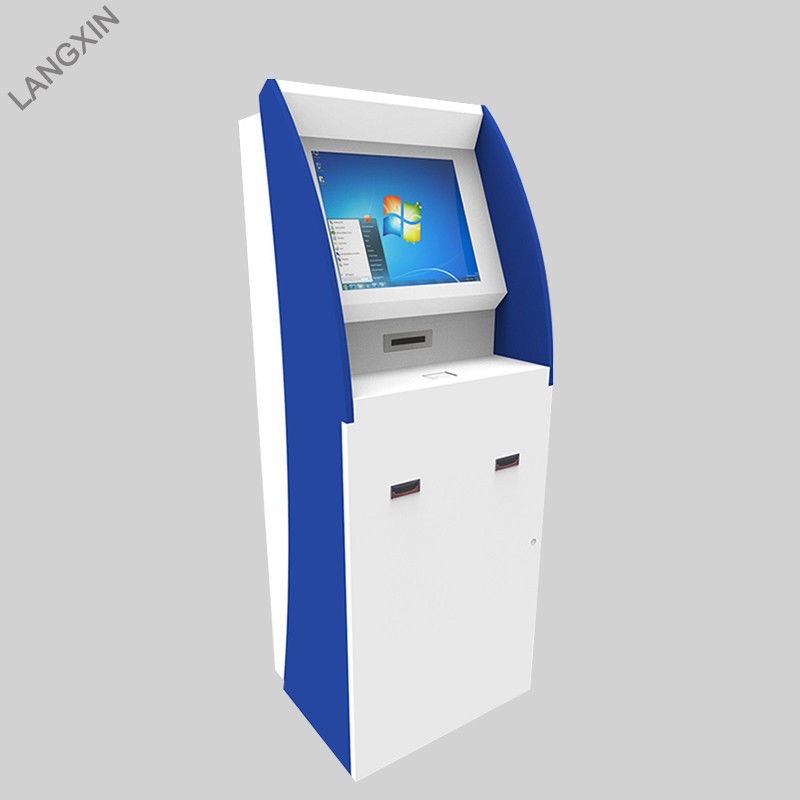 Customized Automated Payment Kiosk , Touch Screen Cash Acceptor Kiosk