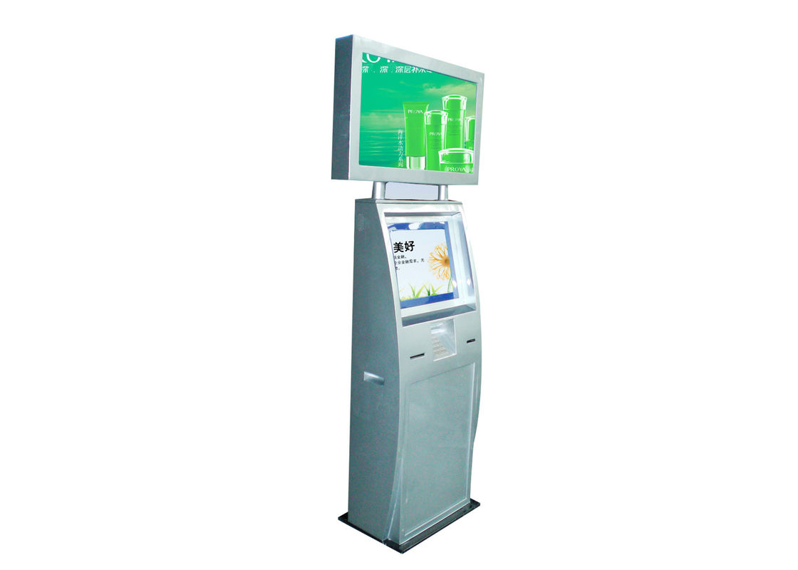 Digital Signage Dual Screen Kiosk With Built In Compact Computer