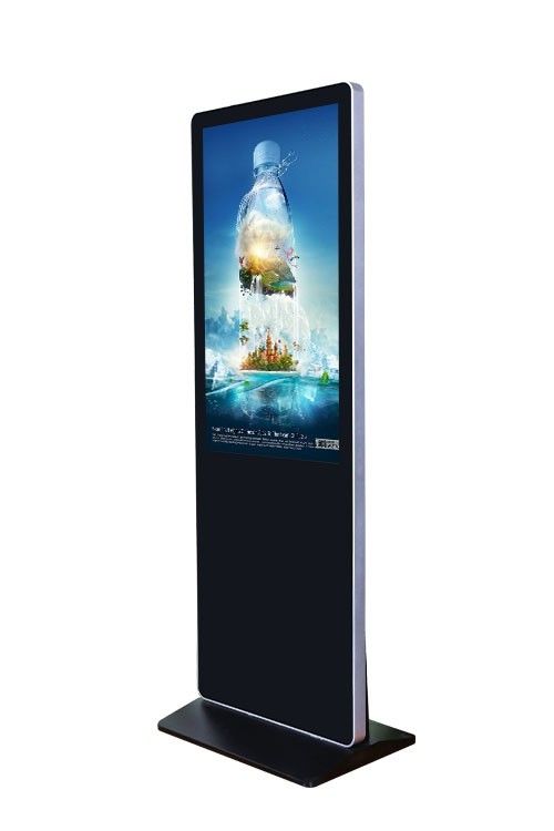 Self Service Floor Standing Advertising Display , LED Touch Screen Kiosk Stand