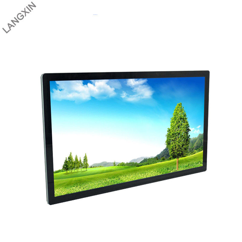 Aluminum Frame Wall Mount Advertising Display Android 7.1 55 Inch Touch Screen