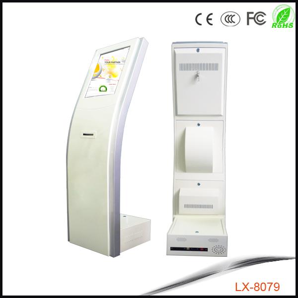 Dust Proof Hotel Self Service Kiosk , Hotel Check In Kiosk With HD Touch Screen
