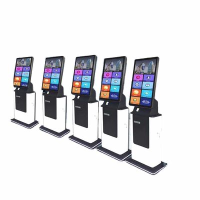 23 inch zelfbestellende kiosk touchscreen scanner zelfbestelling pos-systeem