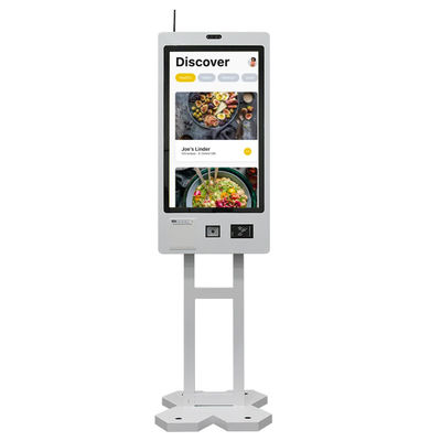Restaurant Wall Mount Food Ordering Kiosk 27 Inch Touch Screen