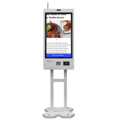 Fast Food Self Ordering Kiosk System Barcode Payment Restaurant Machine