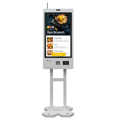 Self Service Restaurant Ordering Kiosk Payment Machine Barcode Scanner