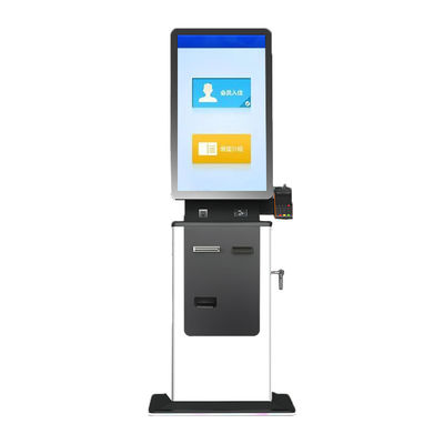 32 Inch Touch Screen Multi Function Kiosk With Pass Port Scanning ID Card Scan