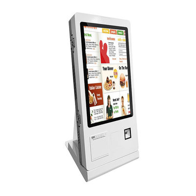 SDK Self Ordering Kiosk Machine Barcode Scanner Kiosk For Chain Store Restaurant