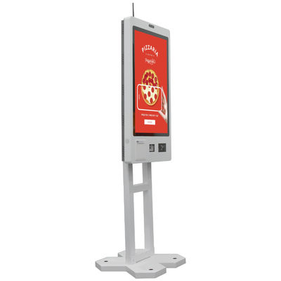 Capacitive Touch Screen Restaurant Ordering Kiosk Machine Self Service Payment