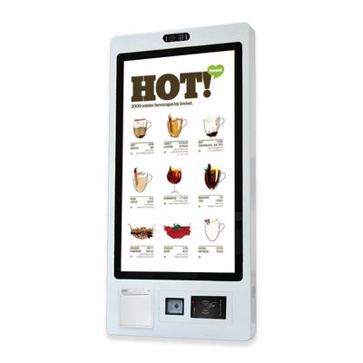 32 Inch Restaurant Payment Kiosk Machine Automatic Wall Mount Touch Screen Kiosk