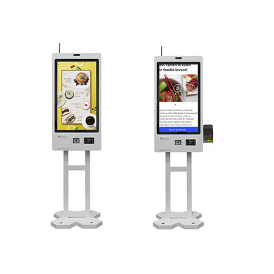 Touch Screen Restaurant Self Ordering Kiosk Mcdonald'S KFC Floor Standing