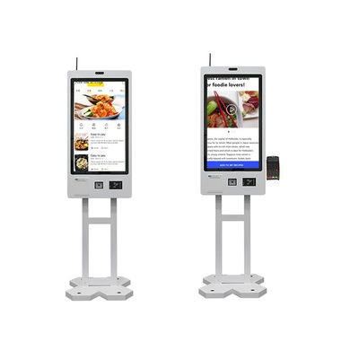 Fast Food Restaurants Self Terminal Ordering Payment Kiosks Cash Bill Print