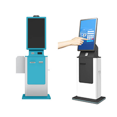 250cd/m2 Coin Accept Ticket Kiosk , Android Kiosk Cash Dispenser