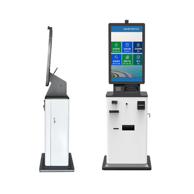 All In One Self Service Kiosk Cash Register Automated Payment Floor Stand