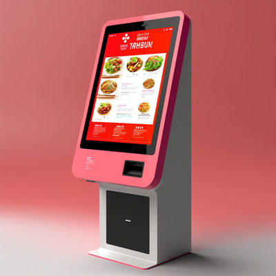 IR touch screen Restaurant Ordering Kiosk NFC Card Reader Display