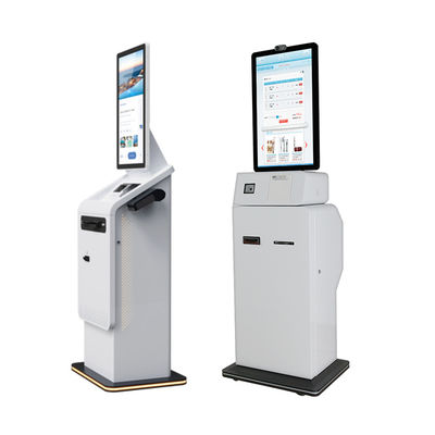 Multi Currency Cash Payment Terminal Kiosk With Printer Touchscreen Display