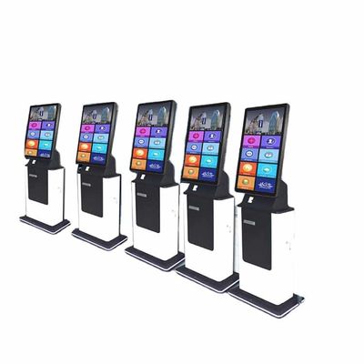 Buy 23 Inch Self Ordering Kiosk Touch Screen Scanner Self Order Pos System online manufacture