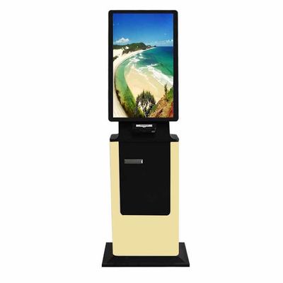 comprar Máquina de quiosque de autopagamento LCD LED com suporte para impressora A4 para restaurante online manufacture