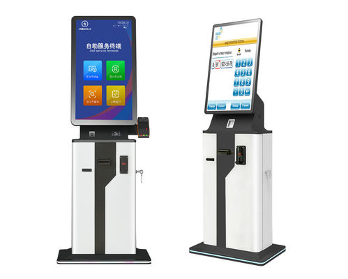Buy 23.8inch 32inch Self Ordering Kiosk Bill Acceptor Payment Kiosk With Printer online manufacture