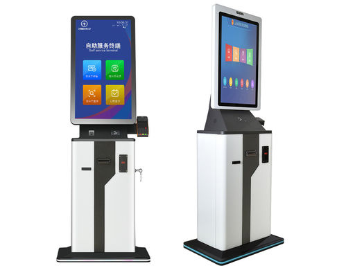 Buy 21.5 Inch Smart Hotel Check Out Check In Kiosk With Credit Card Payment Terminal online manufacture