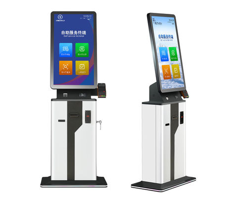 kaufen NFC Reader Self Check In Kiosk Ticket Touchscreen Lcd Square Self Order Kiosk online manufacture