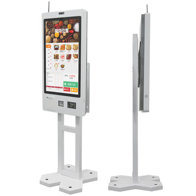 Buy HDMI Touch Screen Kiosk Cash Acceptor Ordering Self Service Payment Machine online manufacture