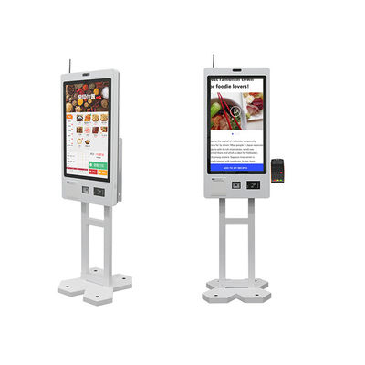 Buy 21.5 Inch Touch Screen Fast Food Self Service Order Restaurant Self Ordering Kiosk Android Cashless POS Payment Terminal Kiosk online manufacture
