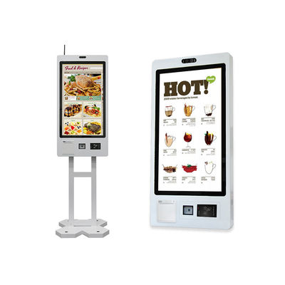 kopen 32 inch Payment QR Scanner Printing Touchscreen Monitor Zelfservice Kiosk Touchscreen Voedselbestelmachine online manufacture