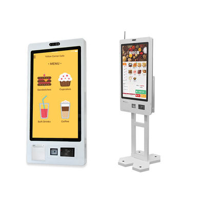 comprare Fast food self-service touch screen montaggio a parete macchina di pagamento di bollette 32 pollici chiosco di pagamento self-order online manufacture