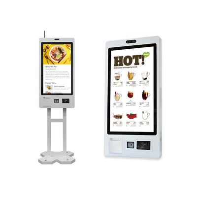 Buy 32 Touch Screen Fast Food Self Service Ordering Kiosk Self Checkout Kiosk With Software Ordering online manufacture