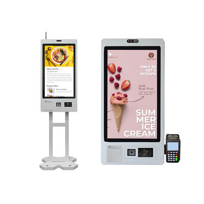 Buy 10 Point Capacitive Touch Restaurant Ordering Kiosk Self Service Kiosk Machine online manufacture