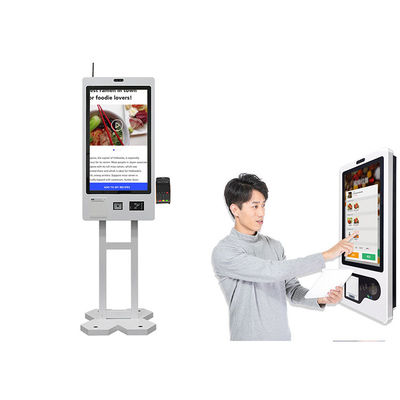 comprar máquina pedindo do quiosque do auto do tela táctil 27inch com impressora Scanner de 80mm online manufacture