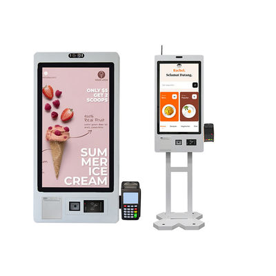 Buy Pos Payment Terminal Kiosk Touchscreen Cash Boutique Self Serve Ordering Kiosk online manufacture