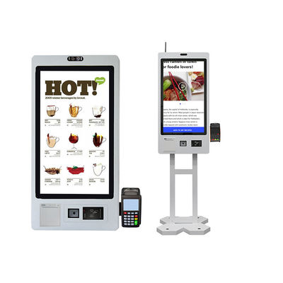 Buy 32 Inch Self Cashier Machine Pos Systems Fast Food Order Machine online manufacture