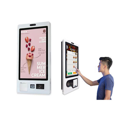 comprare Macchina del chiosco di ordinazione di pagamento del distributore automatico di biglietti della stampante termica incorporata a 23,8 pollici online manufacture