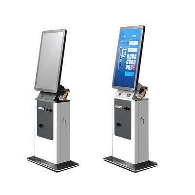 Buy Self Service Touch Screen Airport Hotel Check in Checkout Cash Acceptor Payment Kiosk with Passport Reader and Card Dispensert Terminal Kiosk Cash Check in Self Service Terminal Kiosk online manufacture