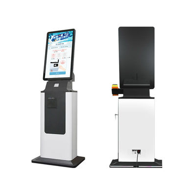 Buy Self Service Cash and Coin Recycler Android Payment Kiosk Card Dispenser Ticket Printer Self Hotel Check in Kiosk online manufacture
