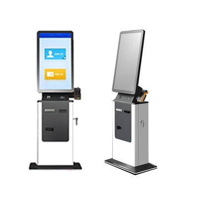 Buy Floor Stand Touch Screen Hotel Automatic Payment Terminal Kiosk Cash Check in Self Service Terminal Kiosk online manufacture