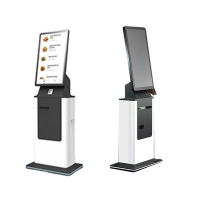 Buy 27 32 Inch Touch Screen Hotel Self Service Check in Kiosk SDK Passport Scanner Card Dispenser Ticket Printer Payment Kiosk online manufacture