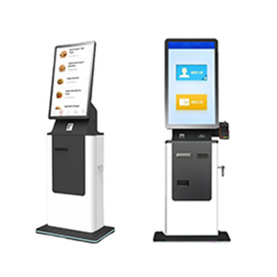 Buy Check in Kiosk Self Service Passport Scanner Boarding Pass Printing Terminal Floor Standing Android Cash Payment Kiosk online manufacture