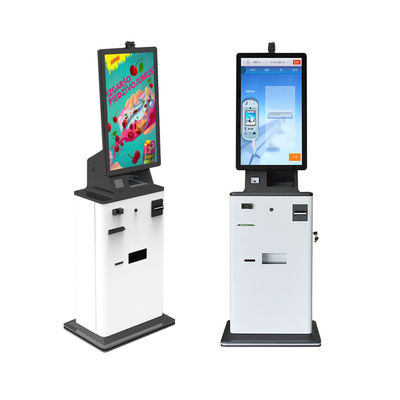 Buy Self Service Coin Cash Change Kiosk Machine with SDK Barcode Reader Passport Scanner Foreign Currency Exchange Payment Kiosk online manufacture
