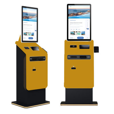 kaufen 27 32 Zoll Boden Stehend Touchscreen Selbst Bargeld Spender Münz Recycler Android Rechnungsacceptor Drucker Zahlung Kiosk Terminal online manufacture
