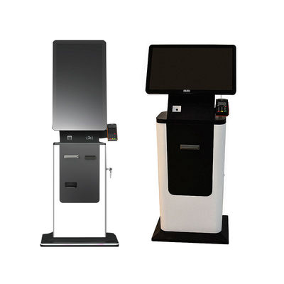 Buy Qr Code Scanner Card Dispenser Payment Terminal Self Check in Receipt Printer Kiosk Cash Payment Information Kiosk Touch Screen online manufacture