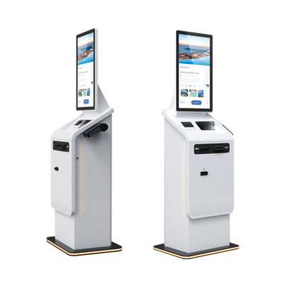 Buy High Durable Hotel Check In Kiosk For Businesses With Printer Scanner And Camera Kiosk online manufacture