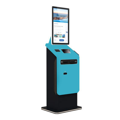 Buy Self Payment Kiosk Currency Exchange Machine Parking Kiosk Coin Cash Bill Recycling Parking Payment Terminal with A4 Printet online manufacture