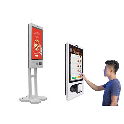 comprare Chiosco self service dello schermo attivabile al tatto con il chiosco di pagamento di connettività di Wi-Fi del lettore di codici a barre con il accetor della fattura online manufacture